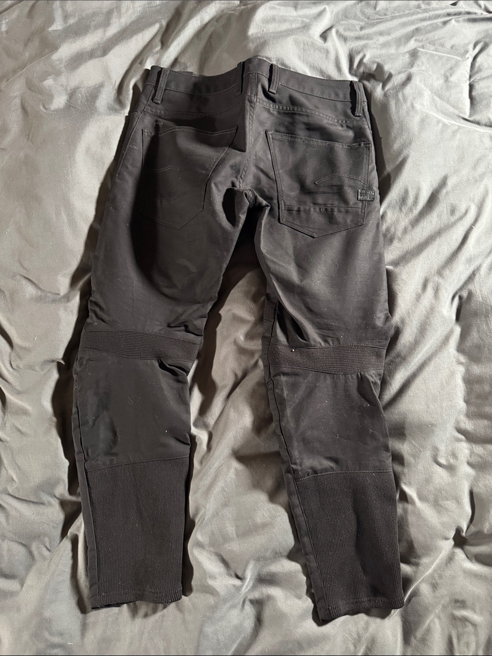 G-Star Black Cargo Pants with Articulated Knees 3D Slim Motac Deconstructed - Picture 2 of 4
